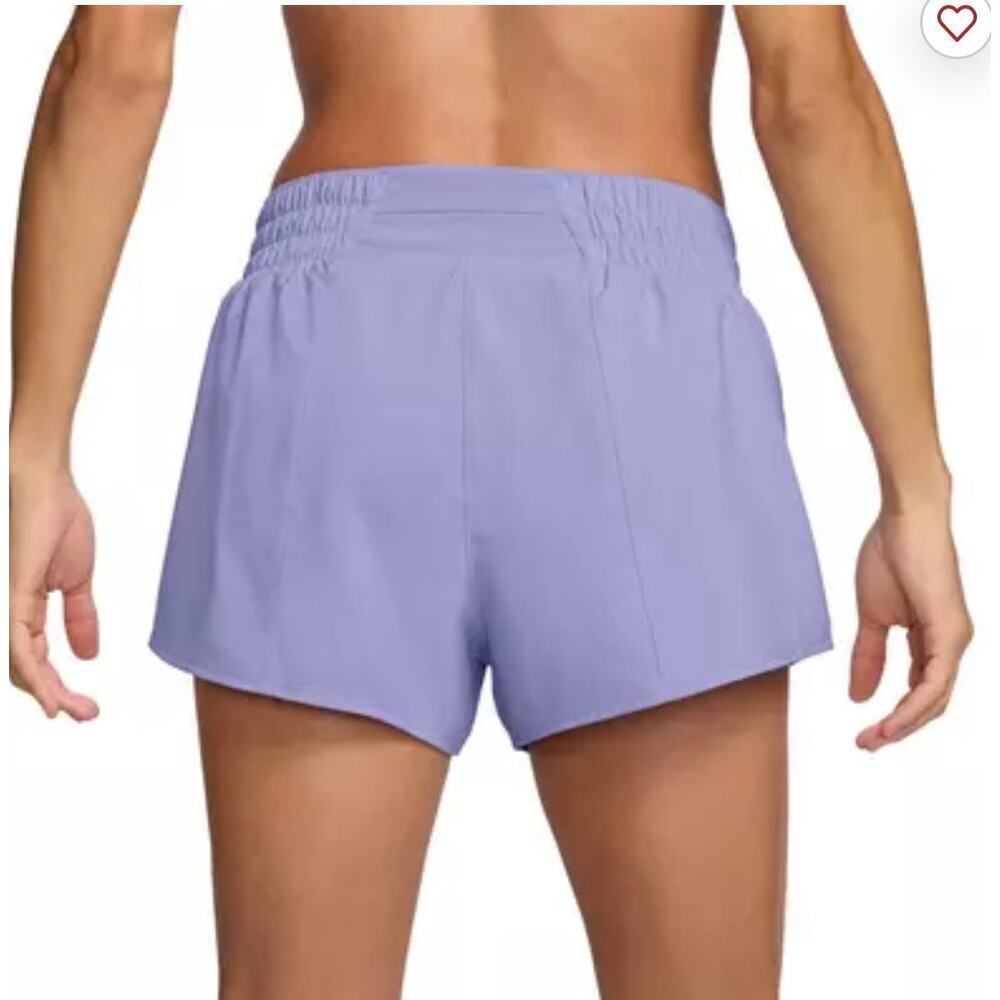 Nike Women's One Dri-FIT Mid-Rise 3" Brief-Lined Shorts-Lilac, size S, NWT! - Picture 2 of 9